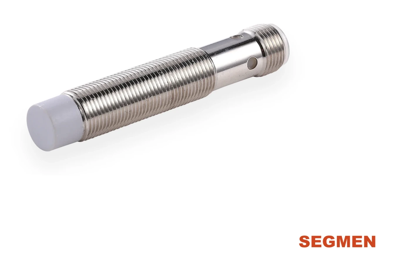 SEGMENsensor analog inductive proximity sensor, M12 nickel-plated brass with M12 connector