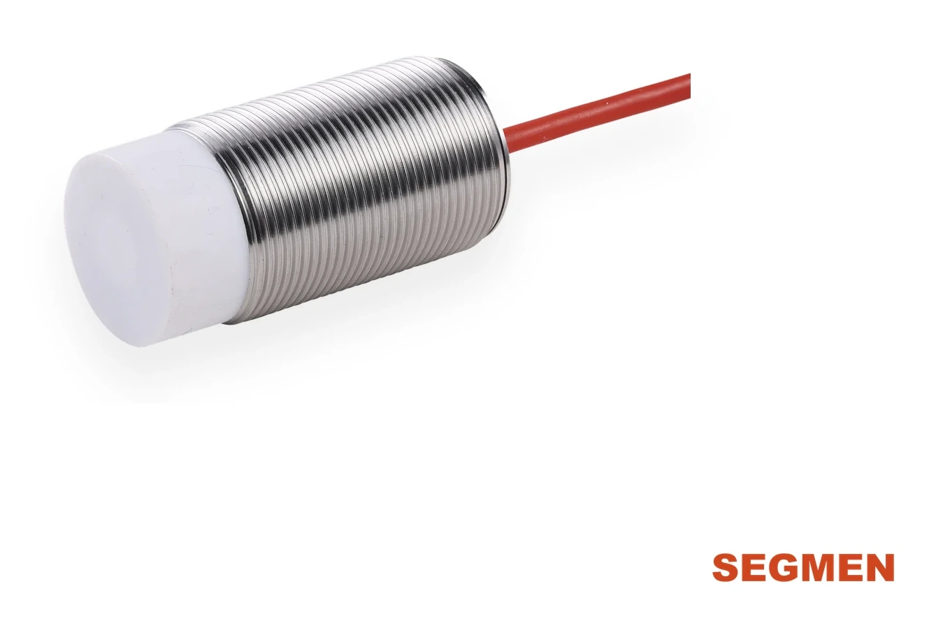 SEGMENsensor high-temperature inductive proximity sensor, M30 stainless steel with PTFE face