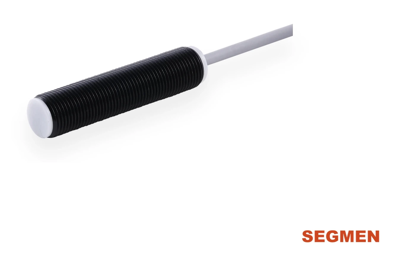 SEGMENsensor weld-field immune proximity sensor with black PTFE-coated housing