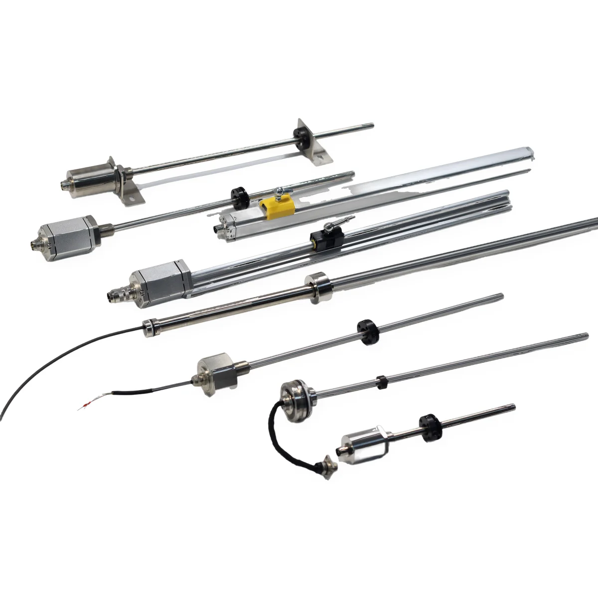 SEGMENsensor magnetostrictive position sensors — rod, profile and in-cylinder types whose waveguides use the Wiedemann effect to locate a position magnet