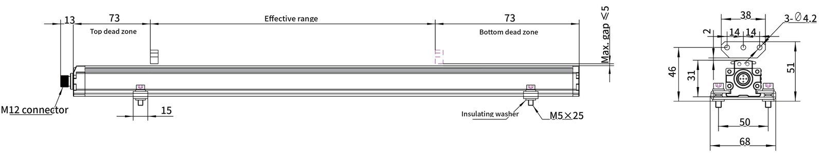 SGM-PE20 dimension drawing 2 (mm)