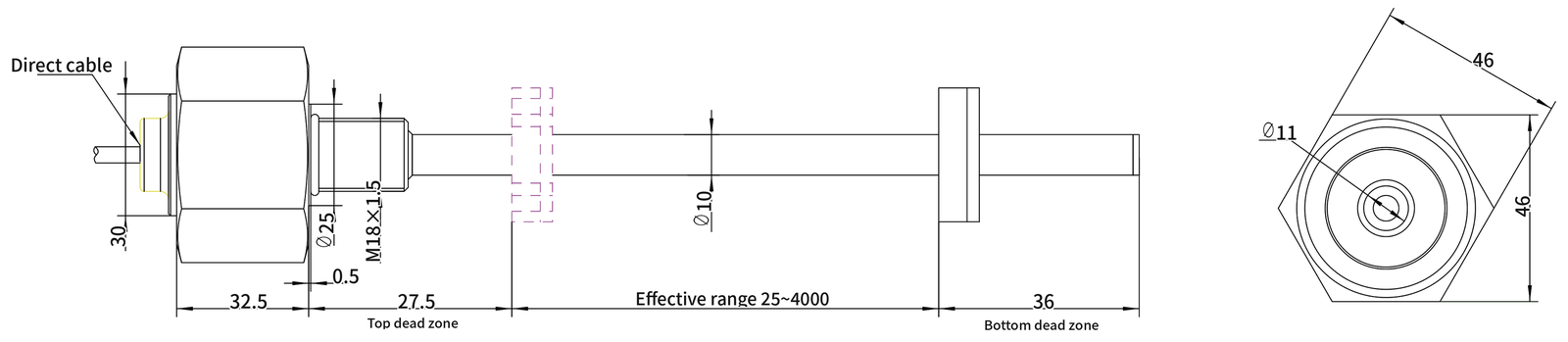 SGM-PR50 dimension drawing 2 (mm)