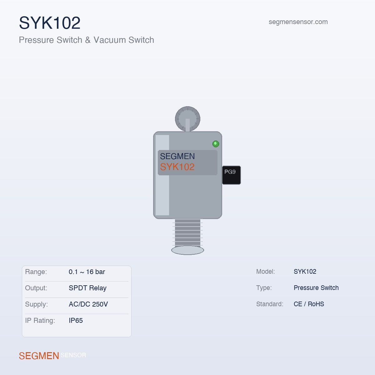 SYK102 Pressure Switch