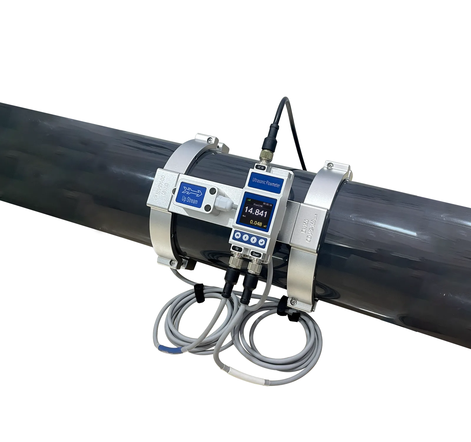 SEGMENsensor SEGX3M split-type transit-time clamp-on ultrasonic flow meter