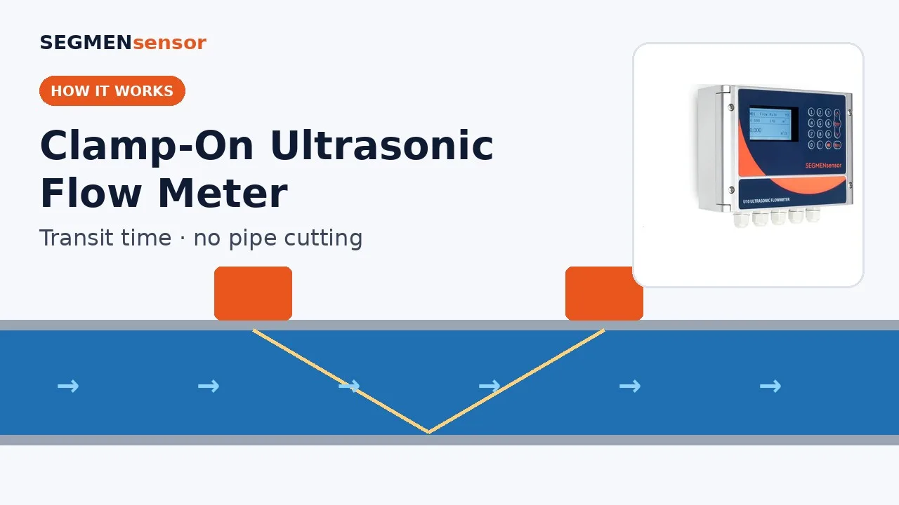 Comment fonctionne un débitmètre à ultrasons clamp-on (temps de transit)