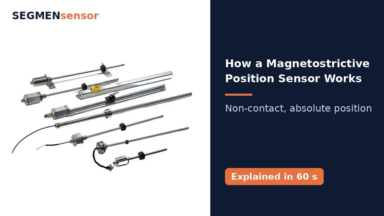 So funktioniert ein magnetostriktiver Wegsensor