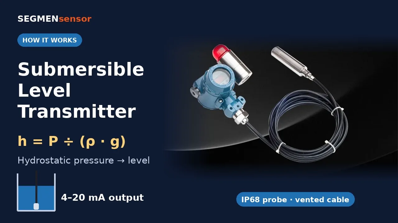 Comment fonctionne une sonde de niveau hydrostatique immergée